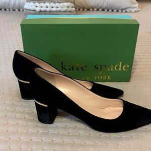 Kate Spade Black Velvet Heels